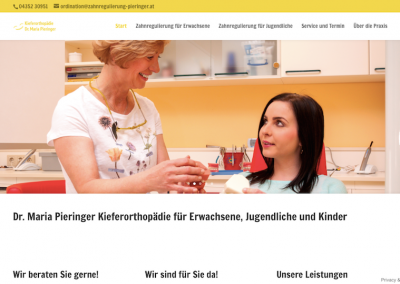 Homepage Kieferorthopädie Dr. Pieringer in Wolfsberg